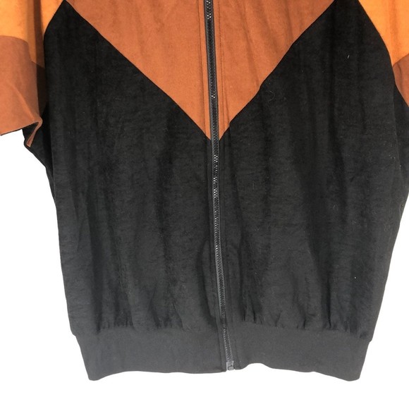 Romans Woman Lightweight Colorblock Jacket w/Butterfly Arms Cuffed Wrist sz L - Picture 4 of 6